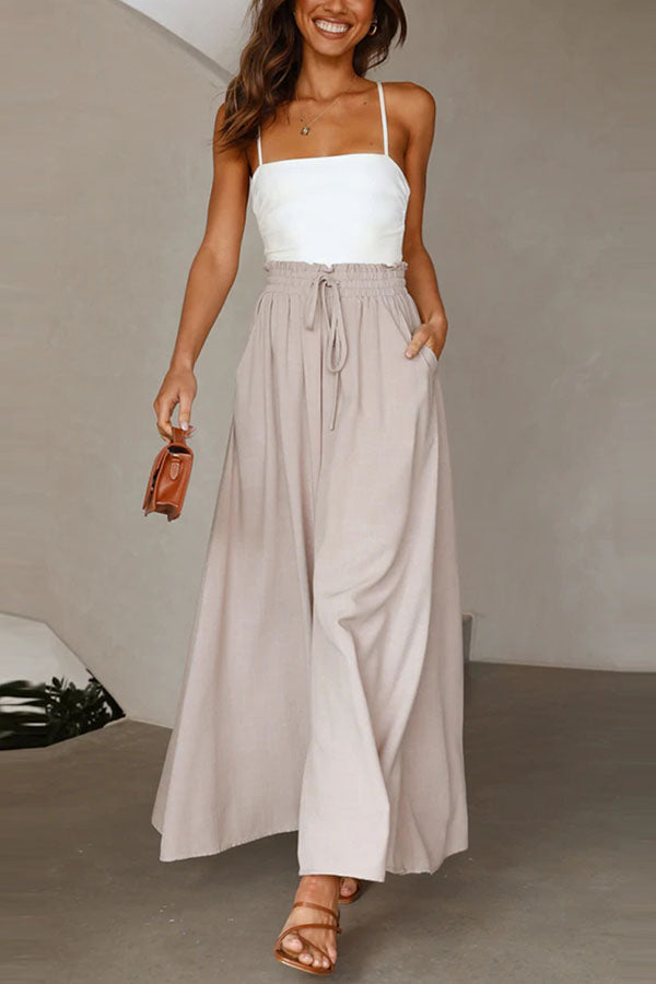 Full of Dreams Pocketed Wide Leg Pants