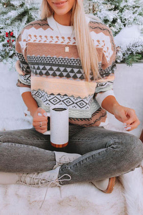 Snowdrift Pullover Knit Sweater