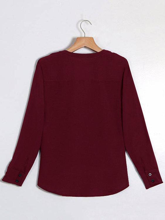 Blouse à Encolure en V Profonde - CA Mode