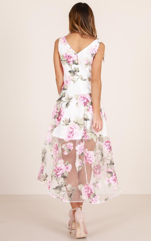 Robe Col en V à Imprimé Floral 工厂不做