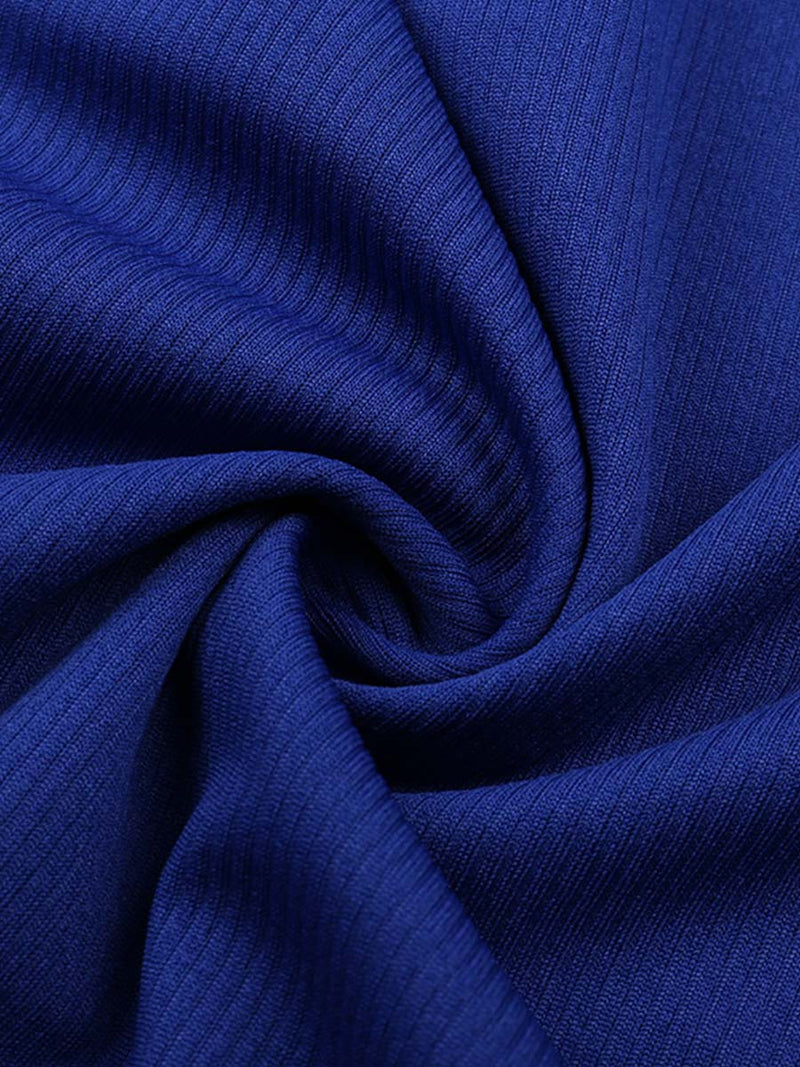 Robe de Couleur Unie Épaules Dénudées