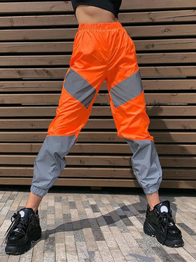 Women's Pants Sports Splicing Casual Waist Pants