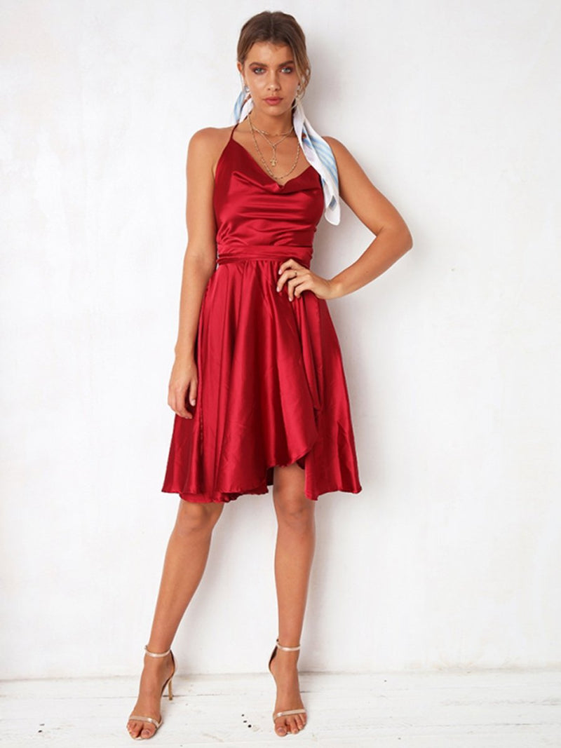 Robe Rouge à sans Manches