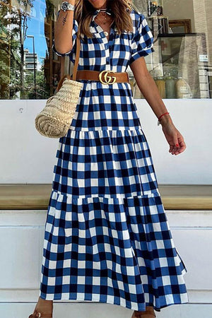 Sweet Elegant Plaid Dresses