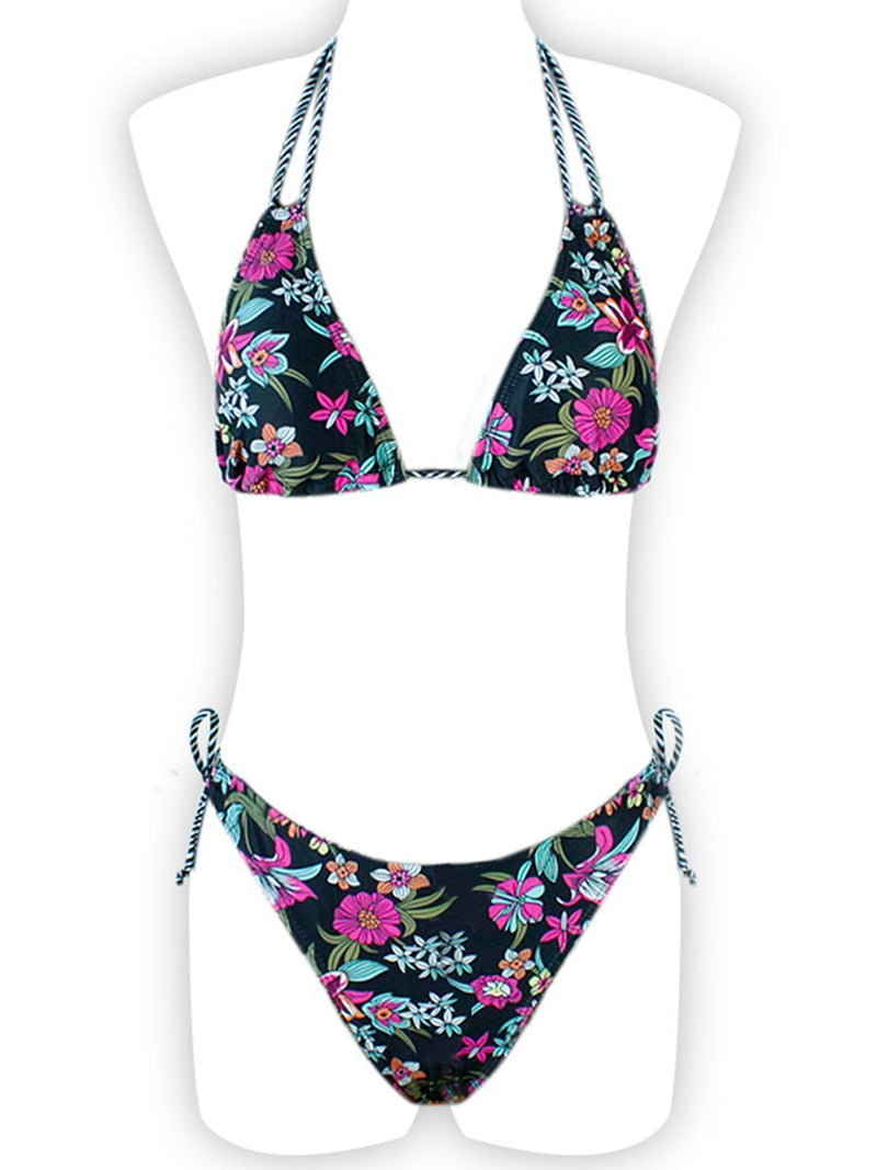 Ensemble Bikini Dos Nu Bretelles Floral