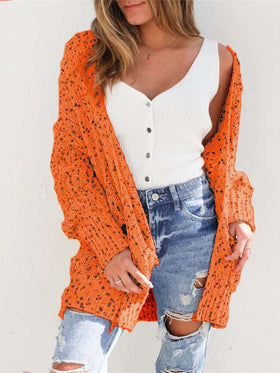 Pull Cardigan en Tricot Haut Ouvert