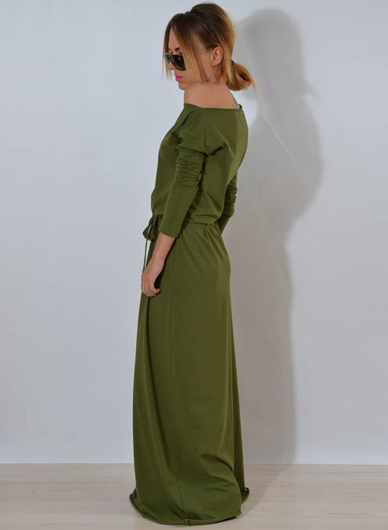 One Shoulder Maxi Dress