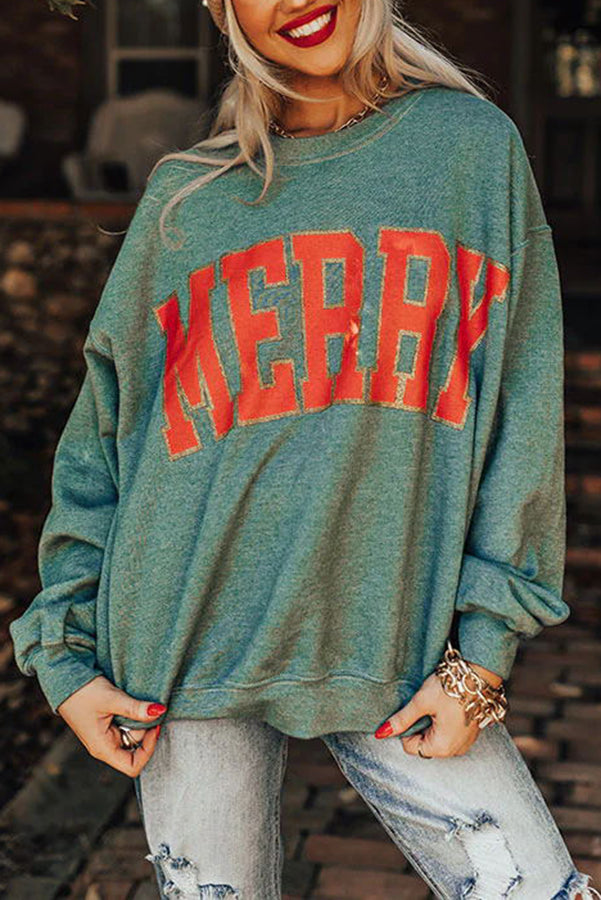 Merry Everything Graphic Lightweight Sweatshirt