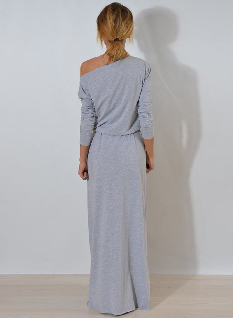 One Shoulder Maxi Dress