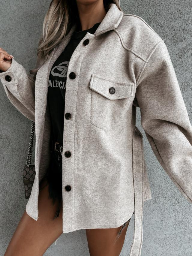 Manteau Veste Décontractée Boutonné avec Poche Avant