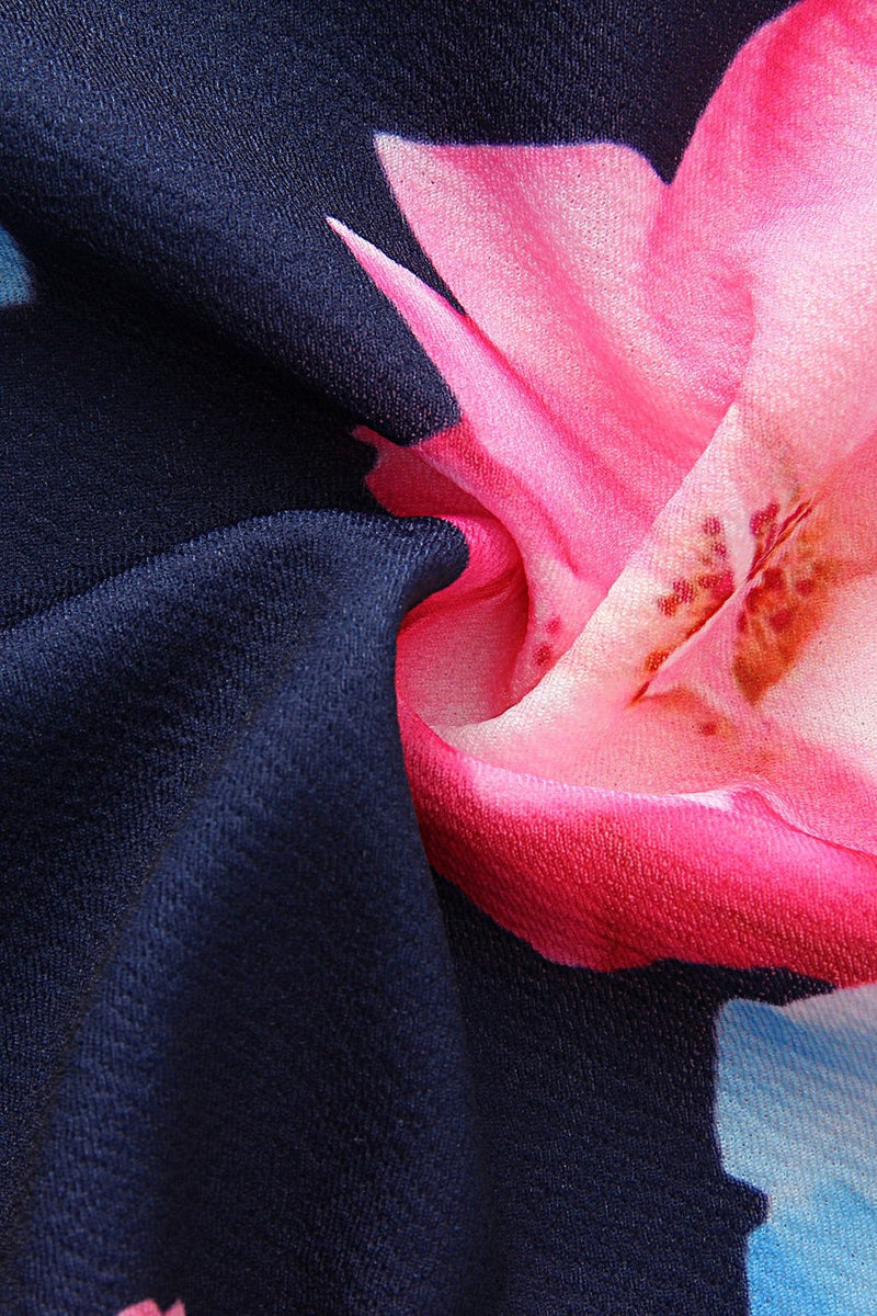 Robe Florale à Epaules Dénudées