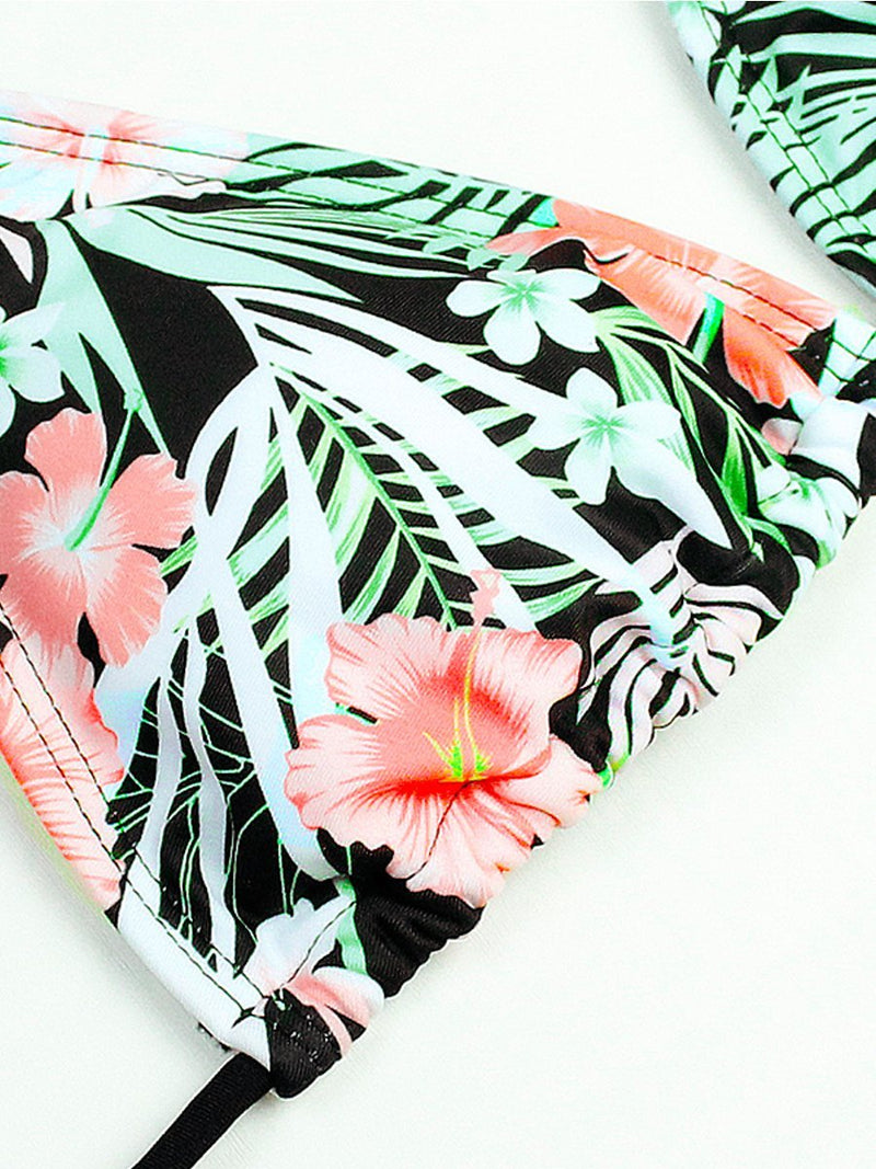 Ensemble Bikini Dos Nu Bretelles Floral