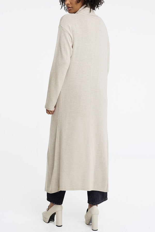 Shades of Winter Turtleneck Long Split Knit Tunic