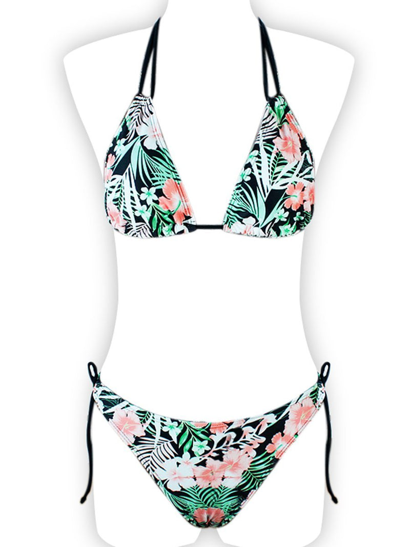 Ensemble Bikini Dos Nu Bretelles Floral