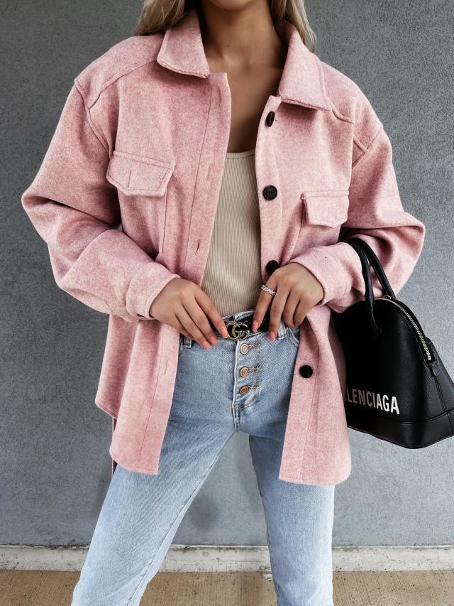 Manteau Veste Décontractée Boutonné avec Poche Avant