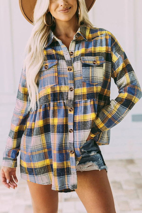 Ready or Not Plaid Babydoll Shirt