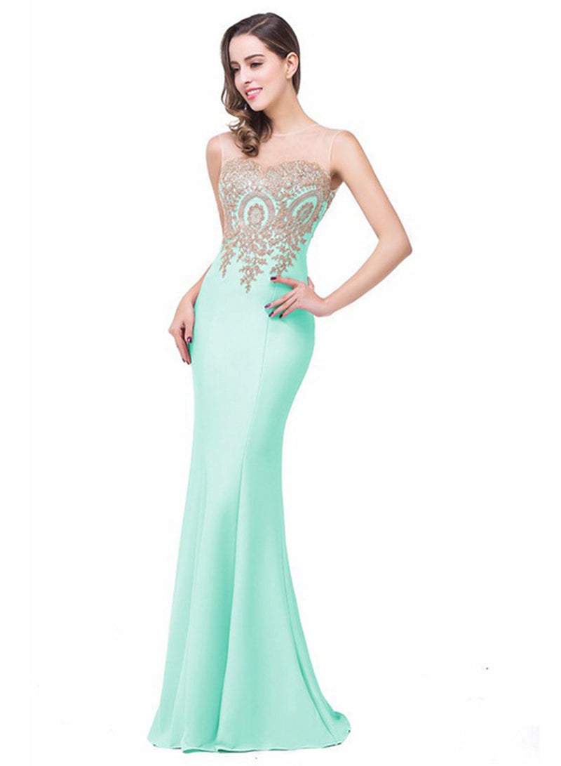 Slim Fit Maxi Mermaid Evening Dress