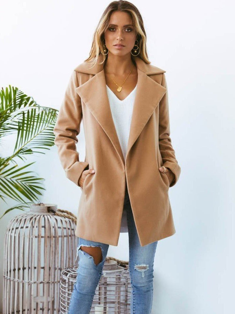 Manteau d'hiver Décontracté et à la Mode Kaki - CA Mode