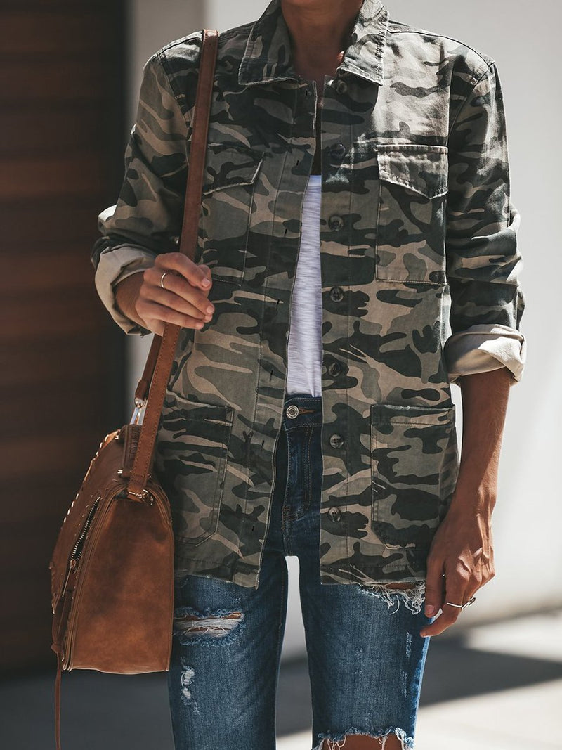 Write Home Pocketed Camo Jacket - CA Mode