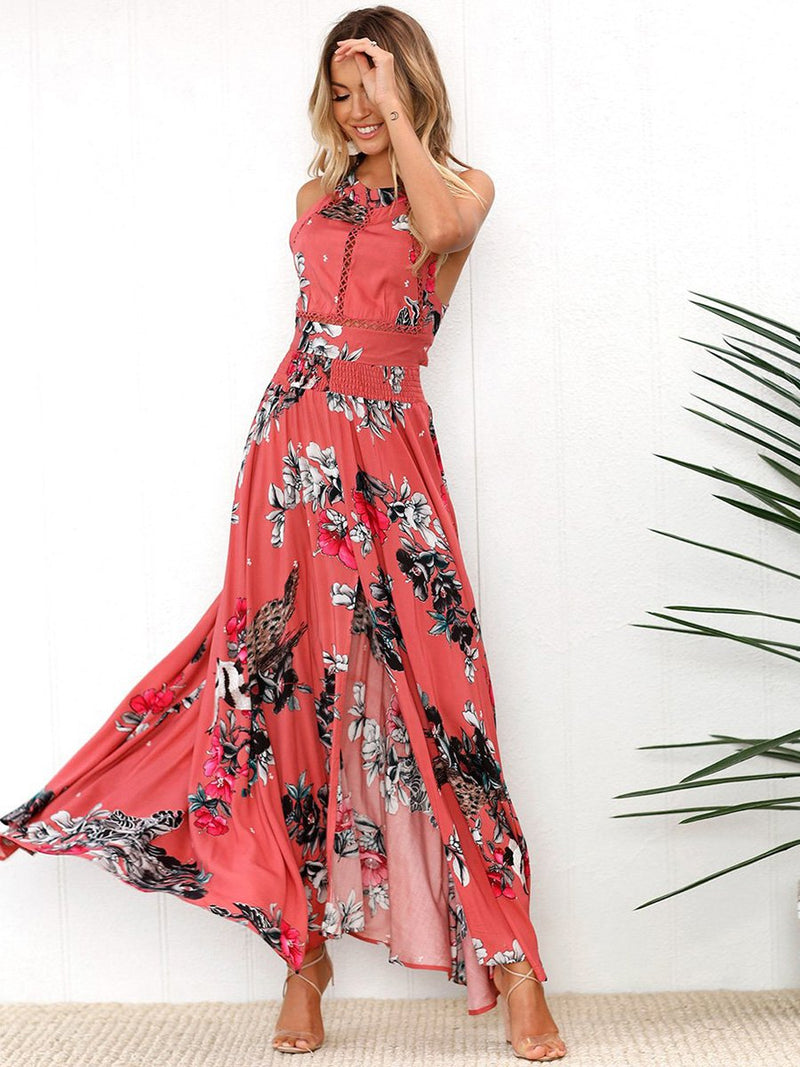 Maxi Robe à Imprimé Florale - CA Mode