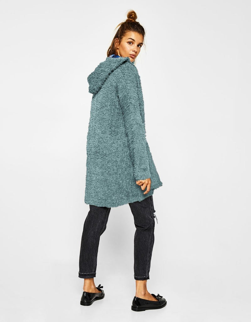 Faux Mohair Cardigan Tricots Outwear - CA Mode