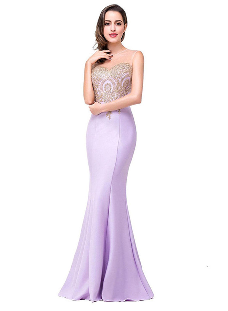 Slim Fit Maxi Mermaid Evening Dress