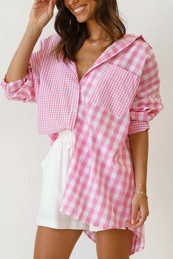 One Split Wonder Plaid Button Shirt