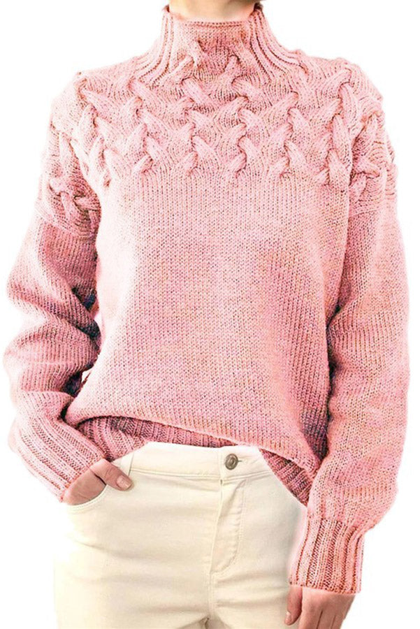 Once Upon A Winter Cable Pullover Sweater