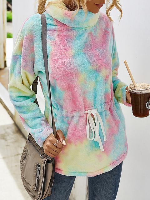 Sweats à Capuche en Molleton Tie-dye